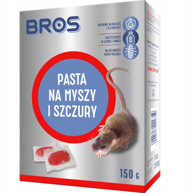 

Bros Preparat Trutka Pasta na myszy i szczury 150g