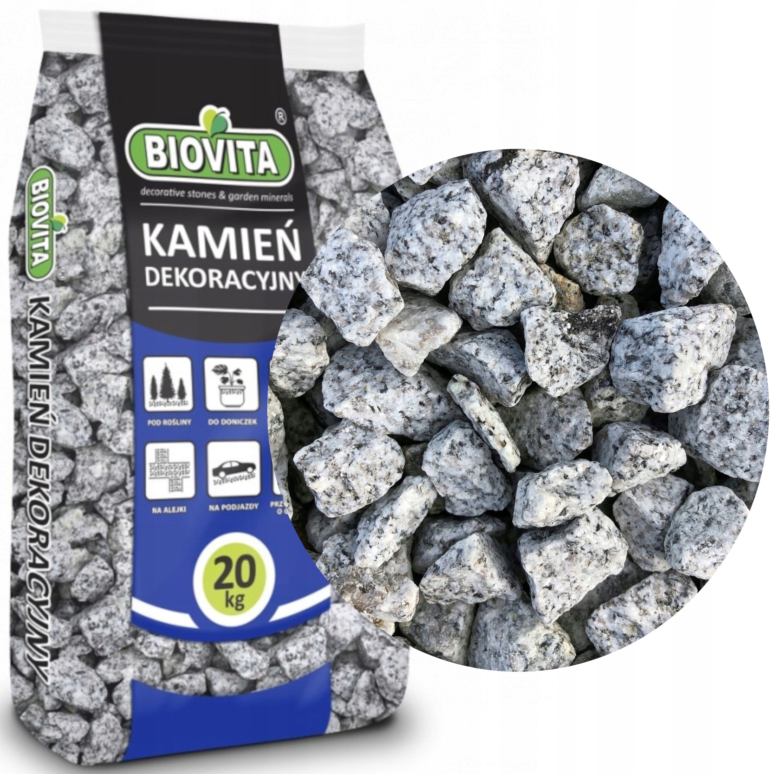 

Biovita Grys Dalmatyńczyk granit 16-22mm 20kg