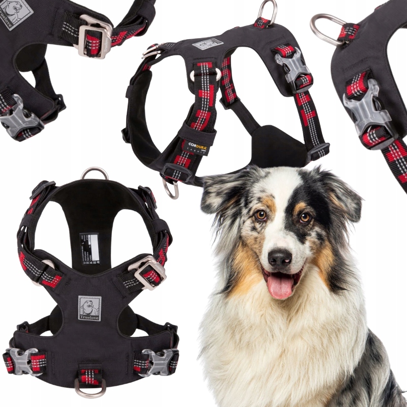 Levně Voděodolné Postroje Pro Psa S Lehkým Odrazem Truelove Adventure Dog Černé L