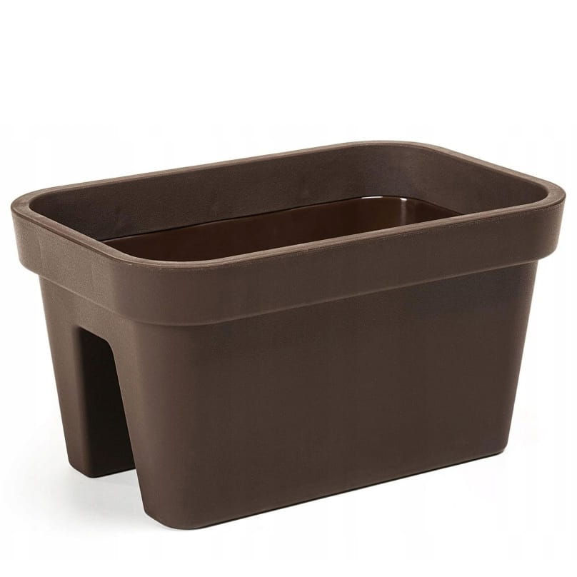 

Doniczka balkonowa balustradowa 450 mokka