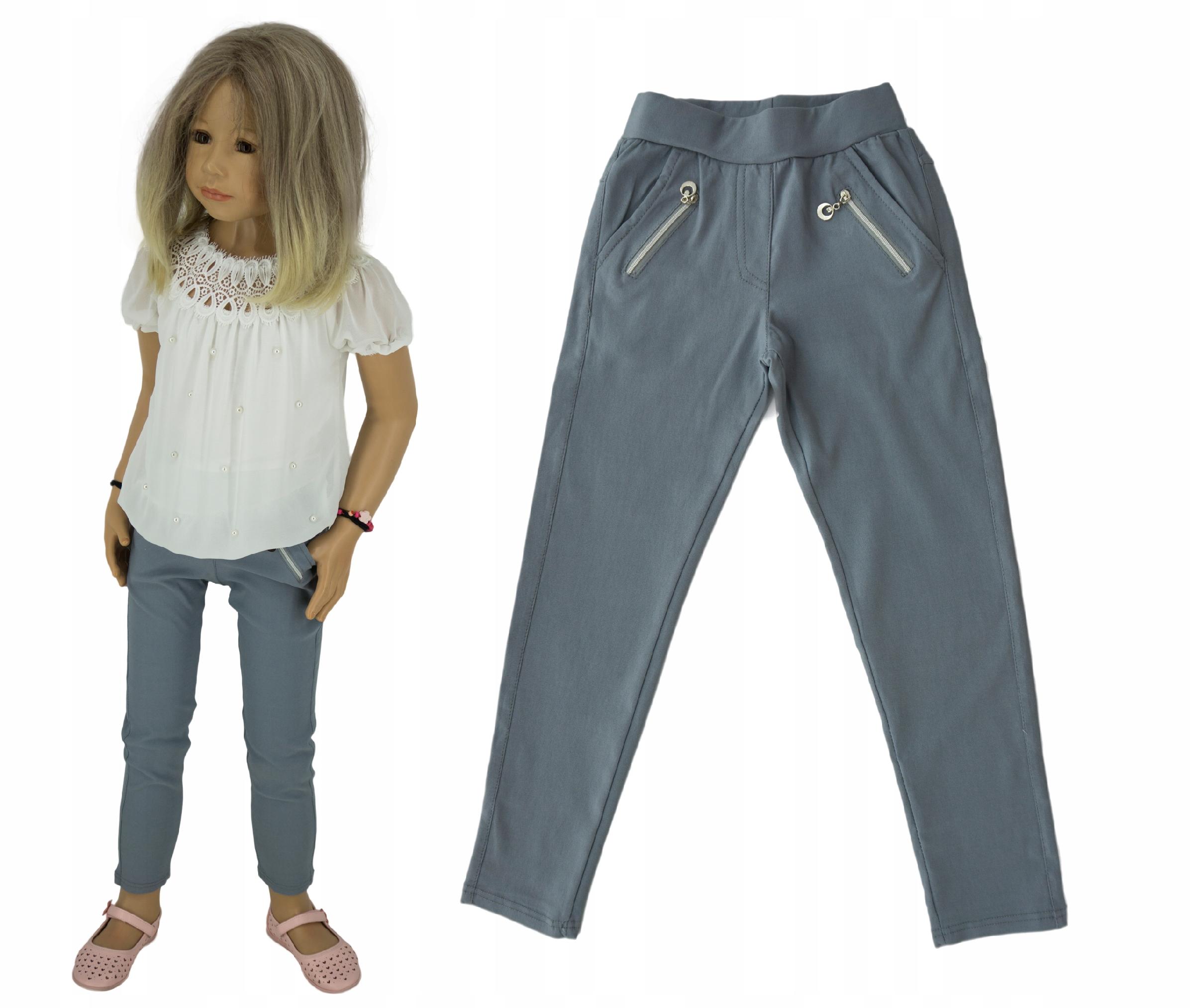

M151 Spodnie legginsy z suwaczkami roz 116