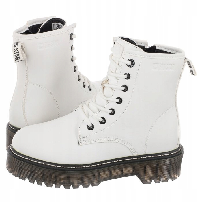 Dámské Kanady boty na zimu Big Star Bílé KK274536