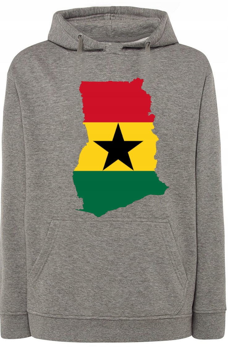 Ghana Pánská Mikina Vlajka Kapuce vel. L