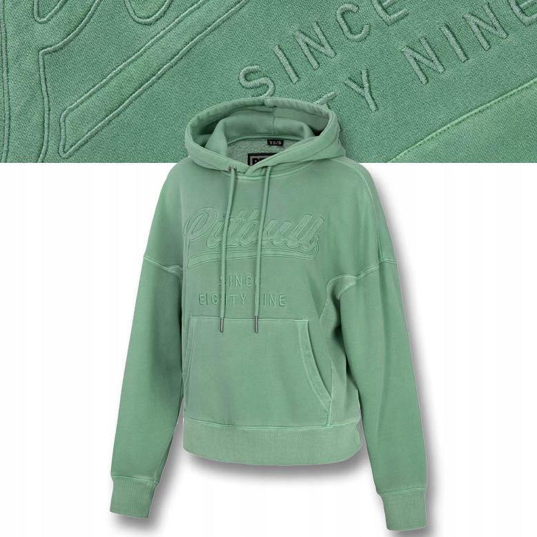Dámská Mikina s kapucí Pitbull Oversize Mikina Washed Manzanita II Výšivka