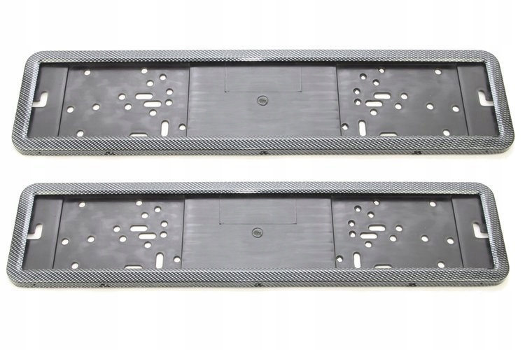 

2x Ramki Pod Tablice Rejestracyjna Stal Carbon