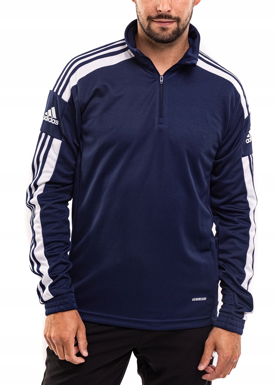 Pánská Mikina adidas Squadra 21 Zip 1/4 Aeroready Training Tmavě modrá vel. 2XL