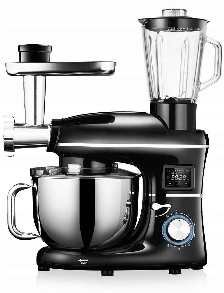 ROBOT PLANETARNY MIKSER KERCH ROTARY PODGRZEWANA MISA BLACK 6,2L AKCESORIA Marka Kerch