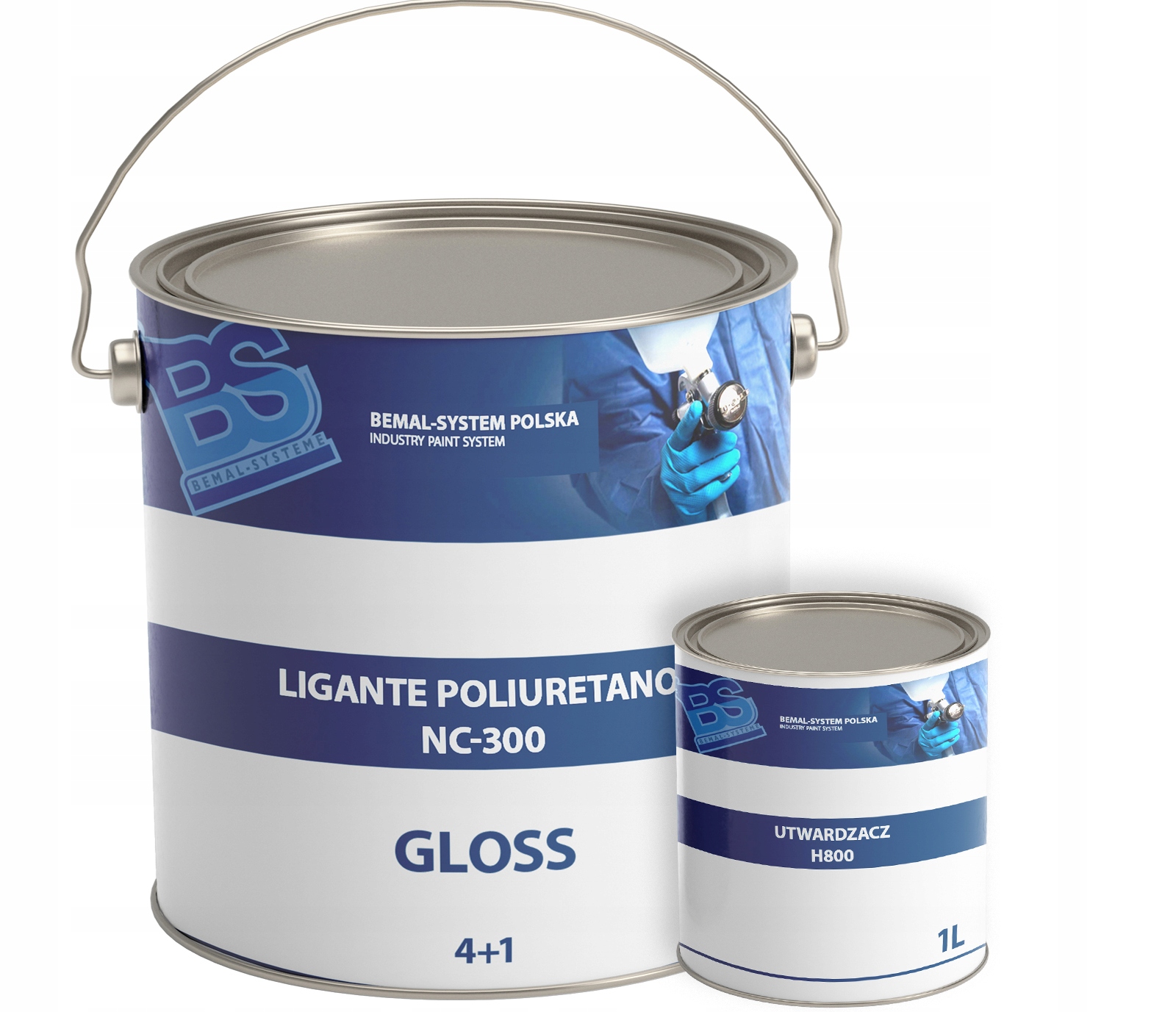 BEMAL FARBA OKRĘTOWA - LAKIER POLIURETANOWY - 5L - RAL 8003 Producent Inny