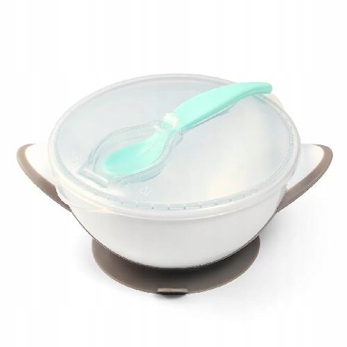 MISECZKA BABYONO Z ŁYŻECZKĄ I PRZYSSAWKĄ ZESTAW