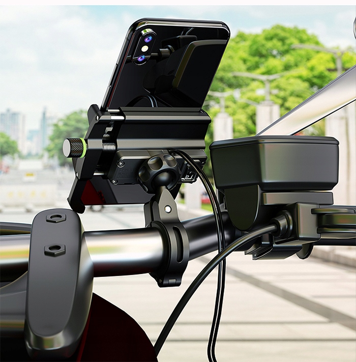 UCHWYT NA TELEFON LADOWARKA MOTOCYKLOWA USB 3 0 QC Marka inna
