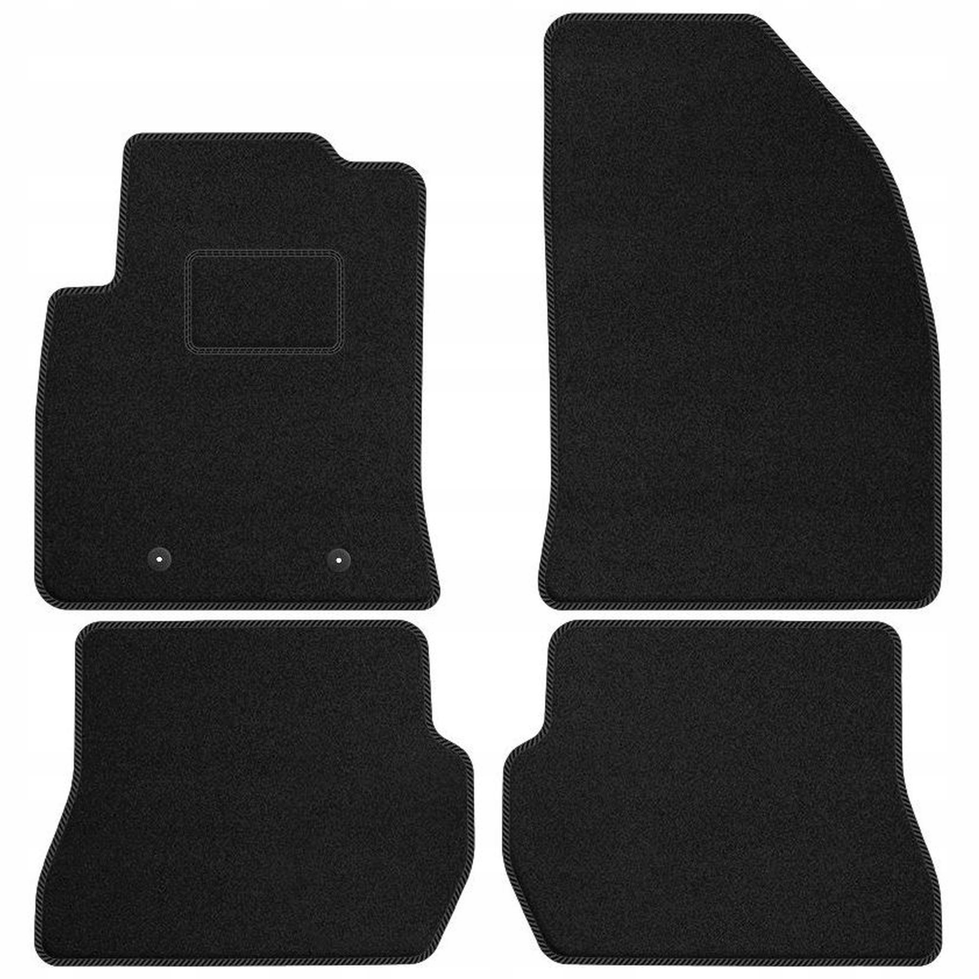 Velurové koberce Streak pro Ford Fusion 2005-2012 po liftingu, 4 zarážky