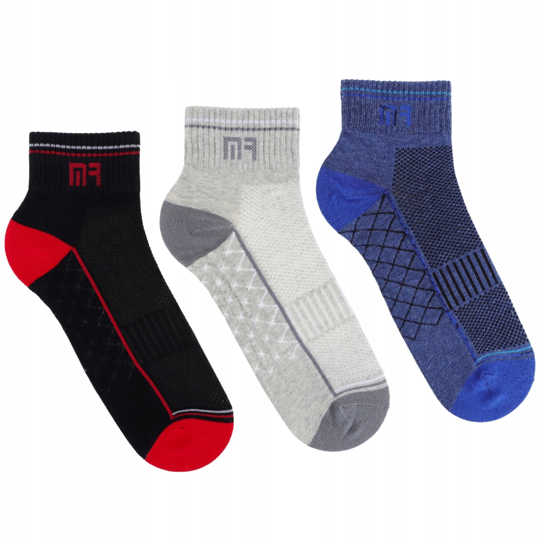 

3 X Męskie Skarpety Sportowe Zakostki Moraj 43-45