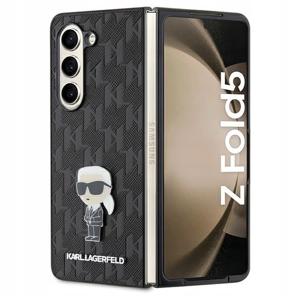Pouzdro Karl Lagerfeld Saffiano Monogram Ikonik Pin pro Samsung Galaxy Z Fold 5