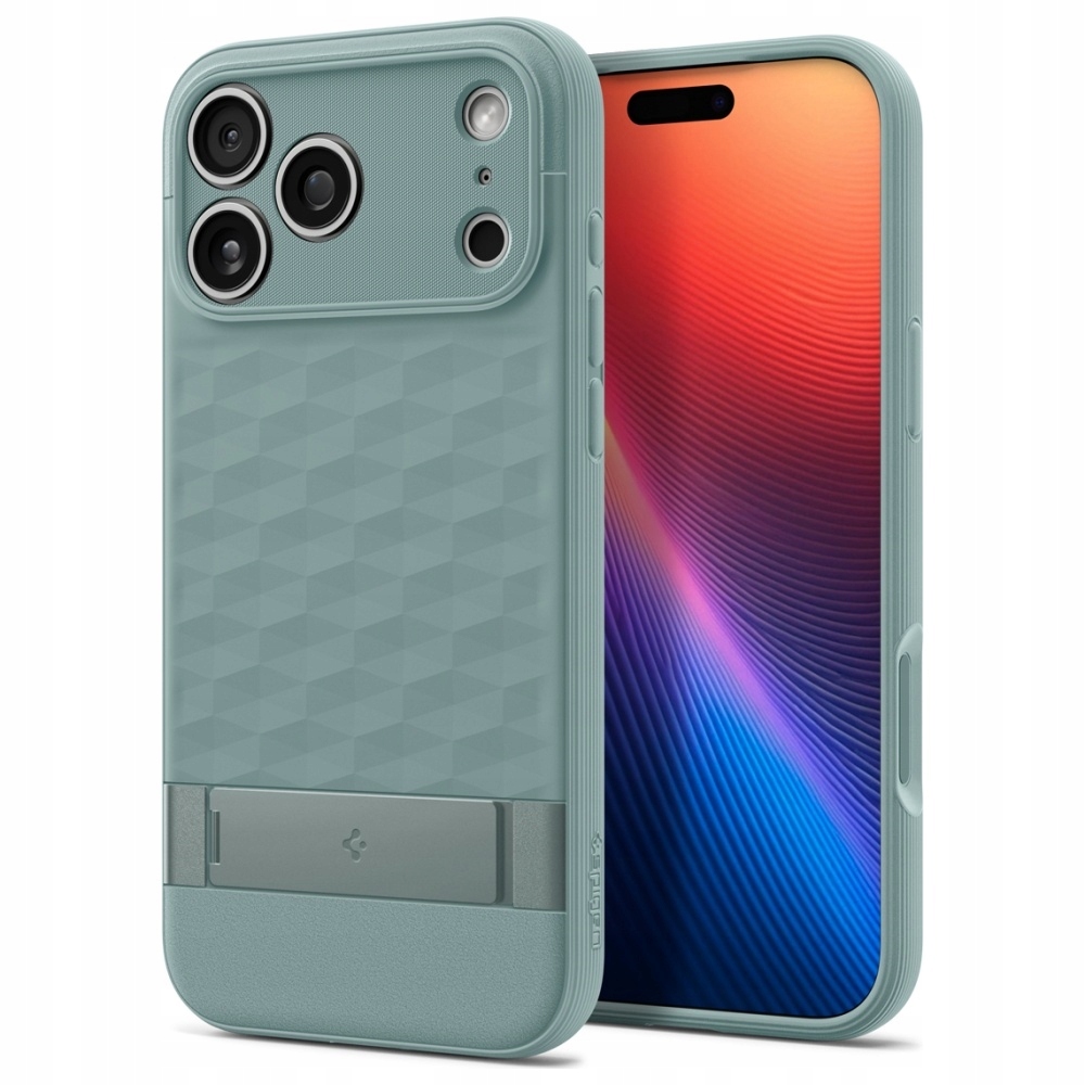 Pouzdro Spigen Parallax „s“ Mag MagSafe pro iPhone 17 Pro Max, zelené