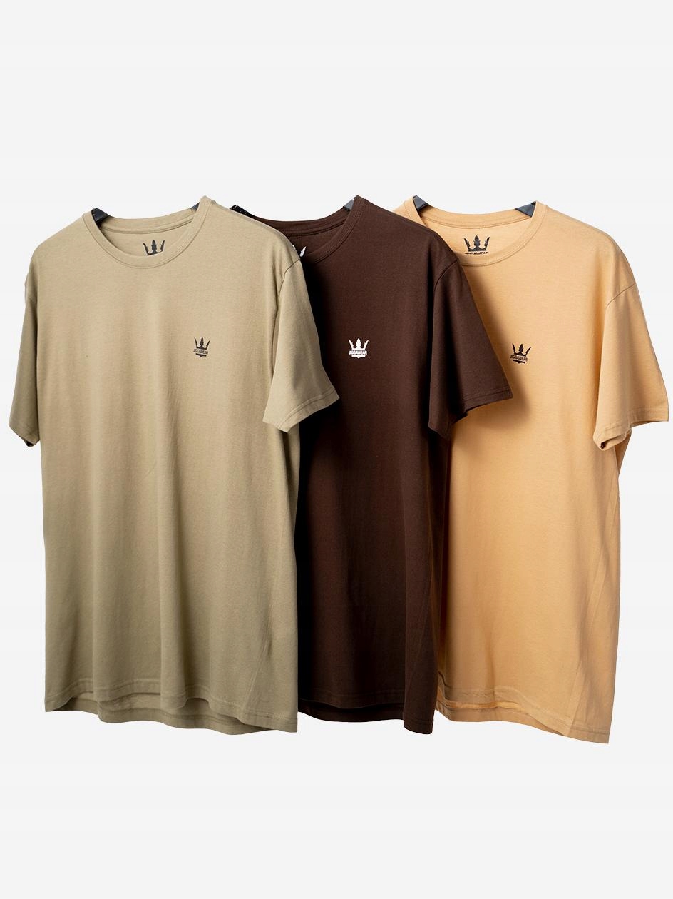 

Zestaw 3 koszulek Jigga T-shirt 3PAK Modne Beż L