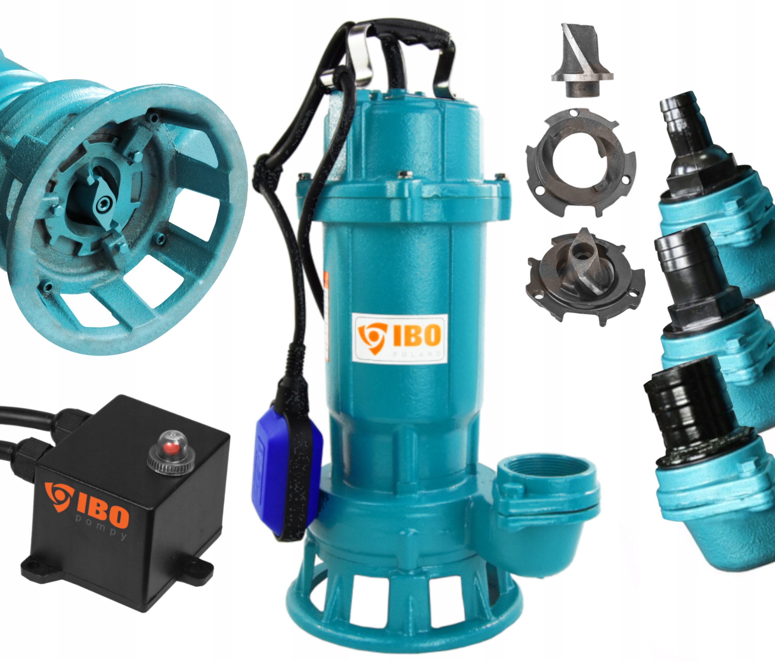 Pompa Do Szamba Brudnej Czystej Wody Z Rozdrabniaczem Mocna Furiat Ibo 1500