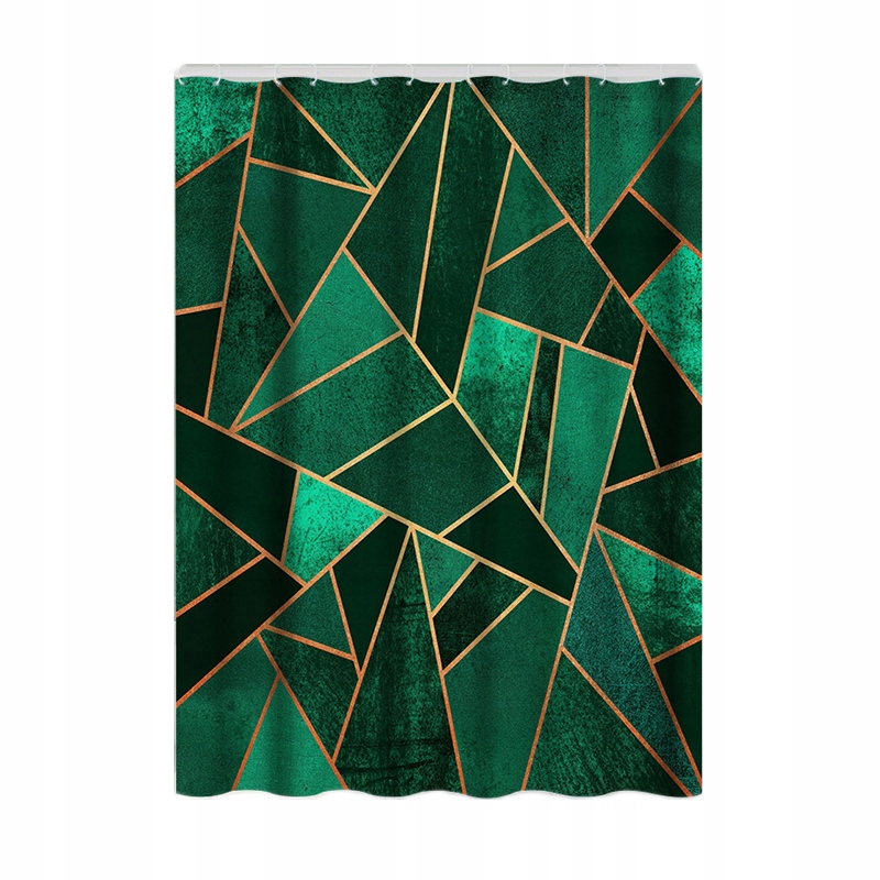 

Zasłona Prysznicowa Poliester 150 x 180cm Zielony