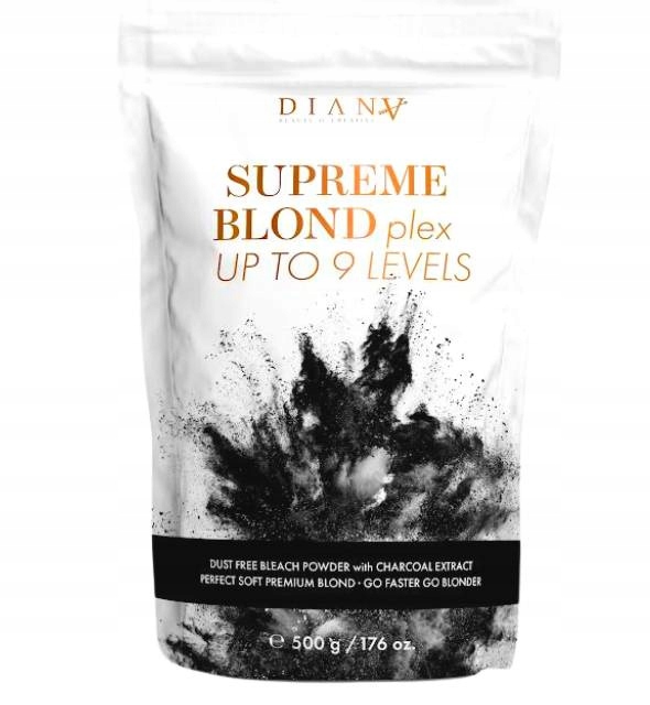 Diana Beauty Supreme Blond Rozjaśniacz Do 9 Tonów z Plexem 500g