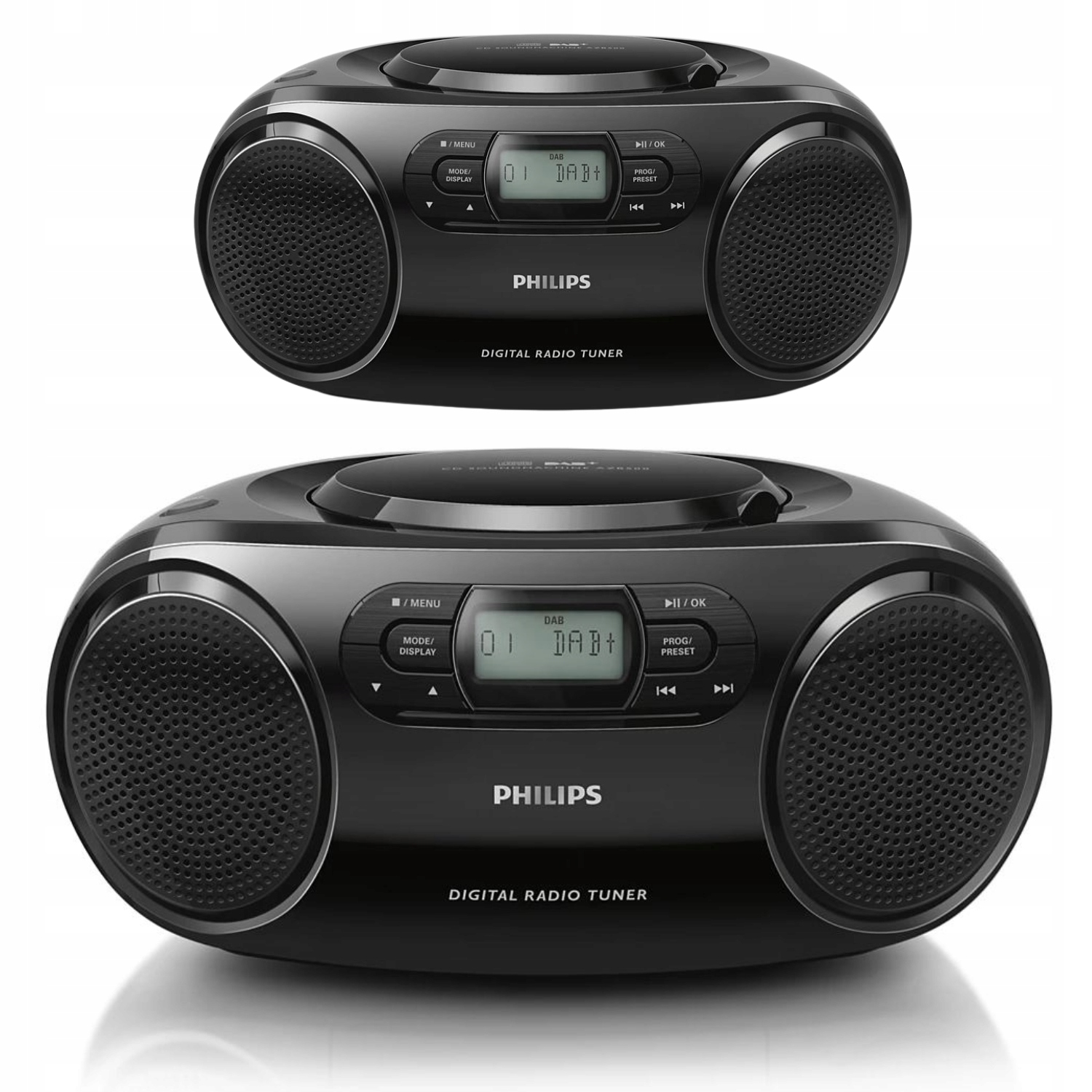 Síťové a bateriové rádio Dab+, Fm Philips AZB500/12 Boombox