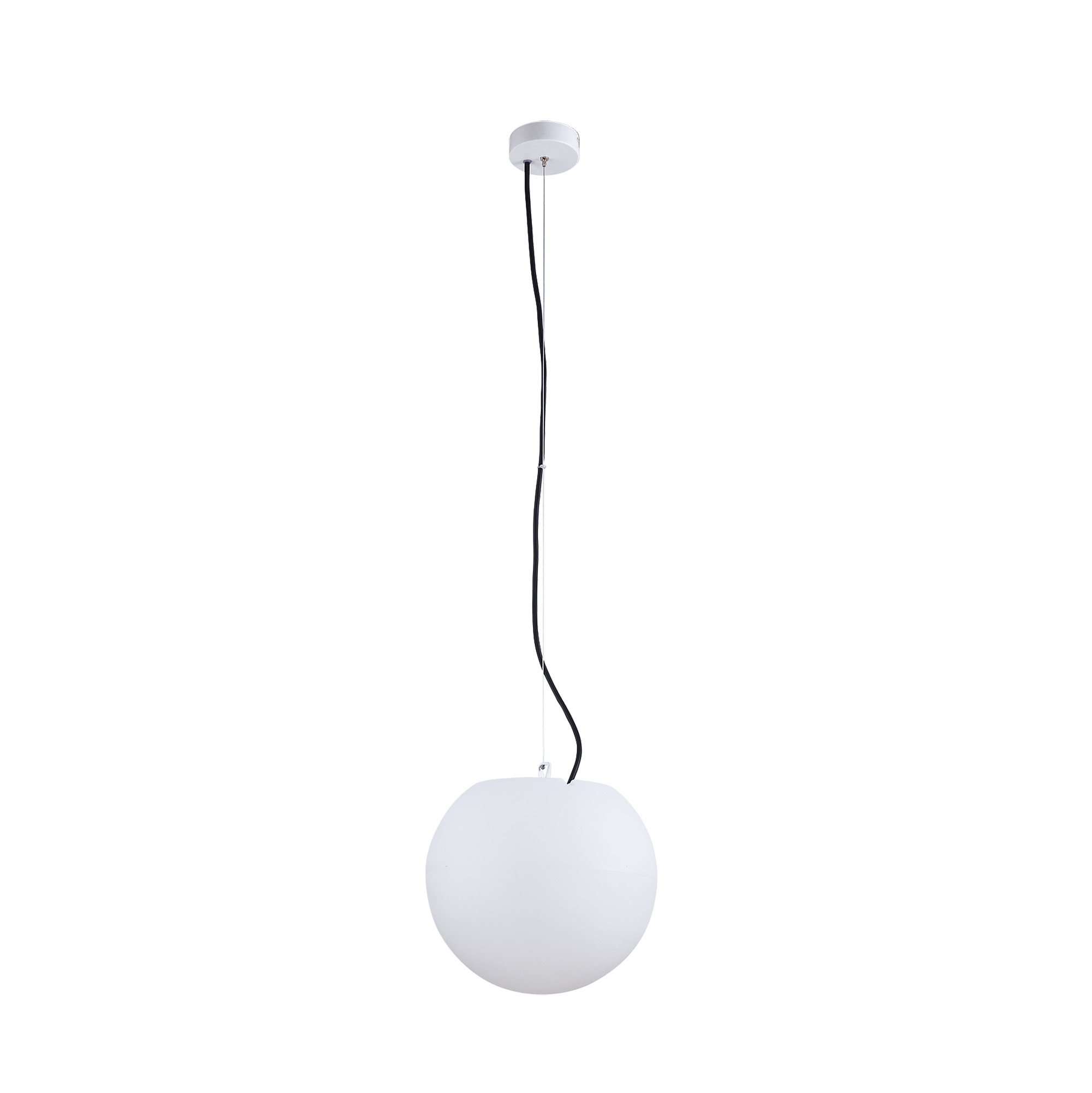 Závesná lampa Nowodvorski Cumulus 1xE27 biela IP65 fasáda tar šírka 45 cm