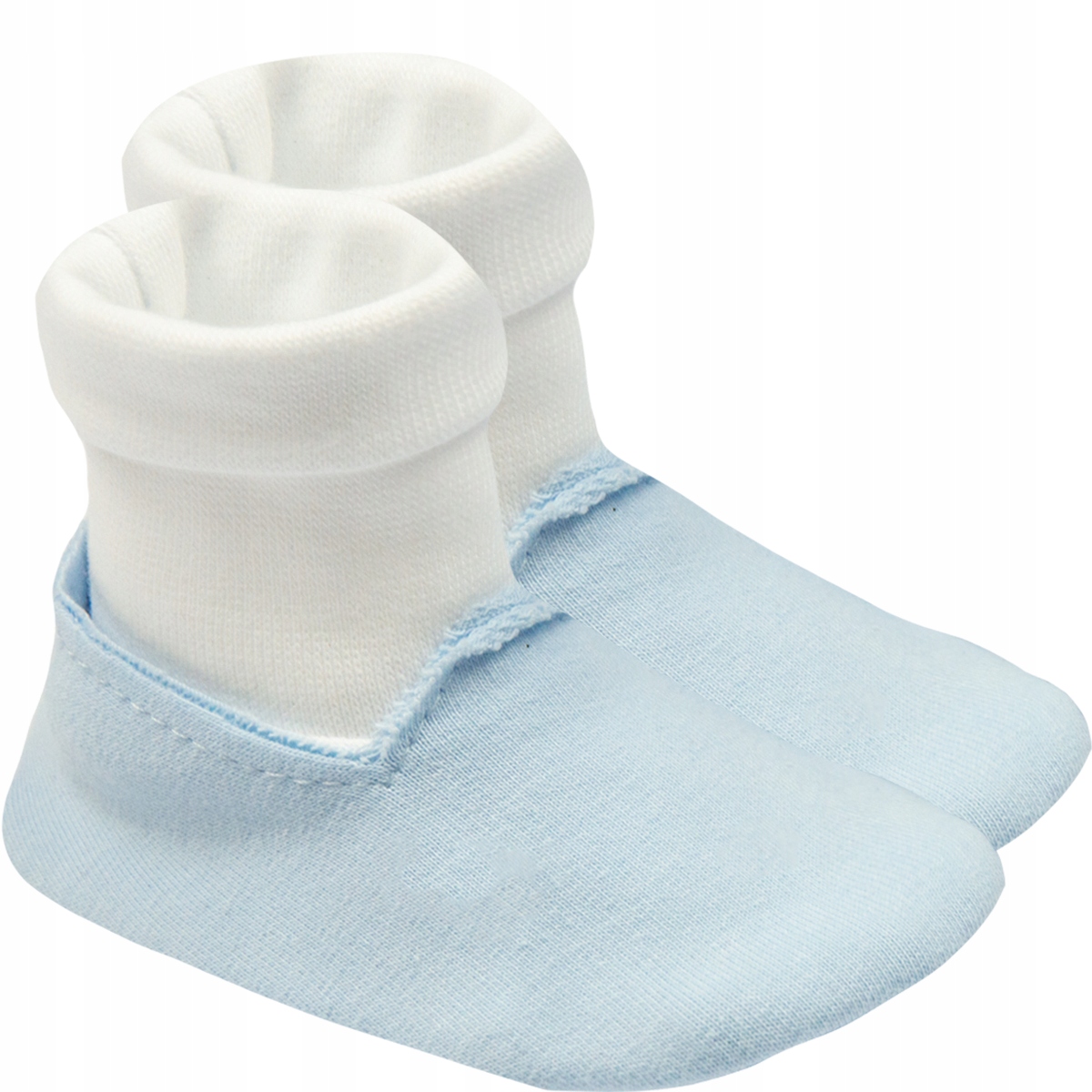BUCIKI NIEMOWLĘCE NIECHODKI miękkie bawełna skarpetki 68 74 Chrzest 10,5cm