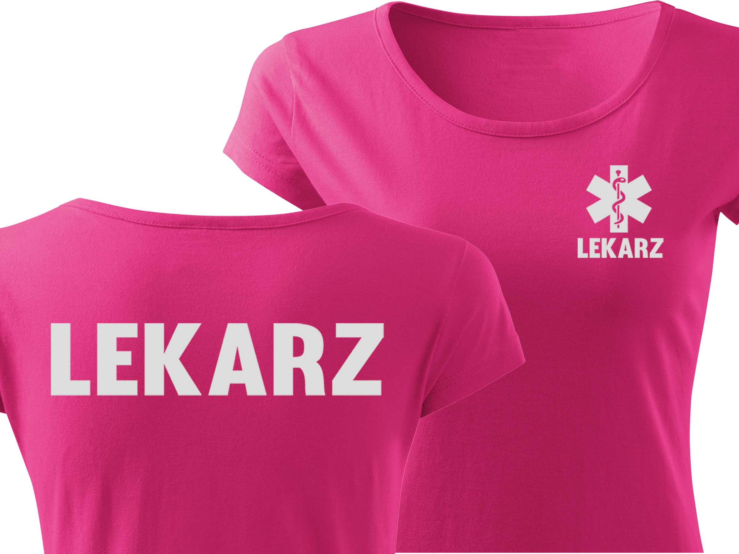 

Letnia Koszulka Bawełniana Nadruk Lekarz Doktor