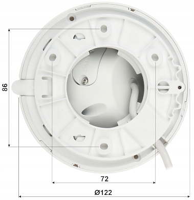 Kamera kopułkowa IP Dahua IPC-HDW2431T-AS-0280B-S2 Typ kamery czarno-biała kolorowa na podczerwień