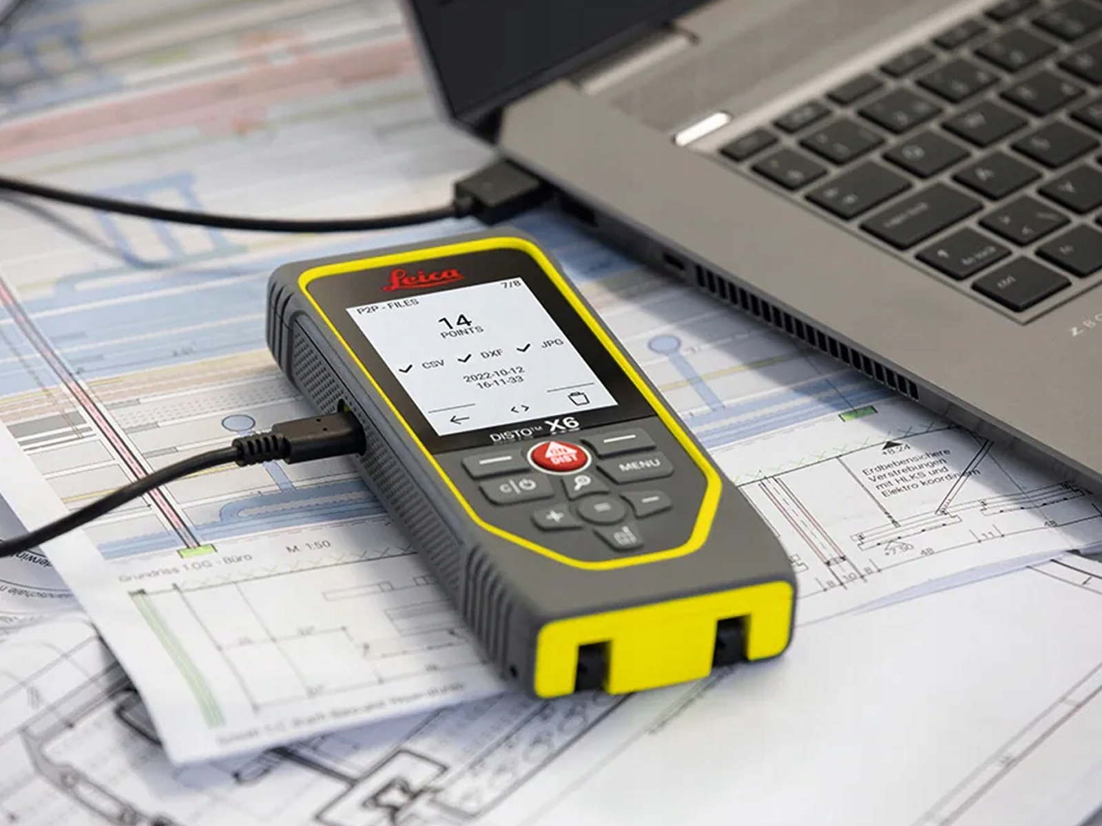 Dalmierz laserowy Leica Disto X6 Nowość Maksymalny zasięg > 200 m