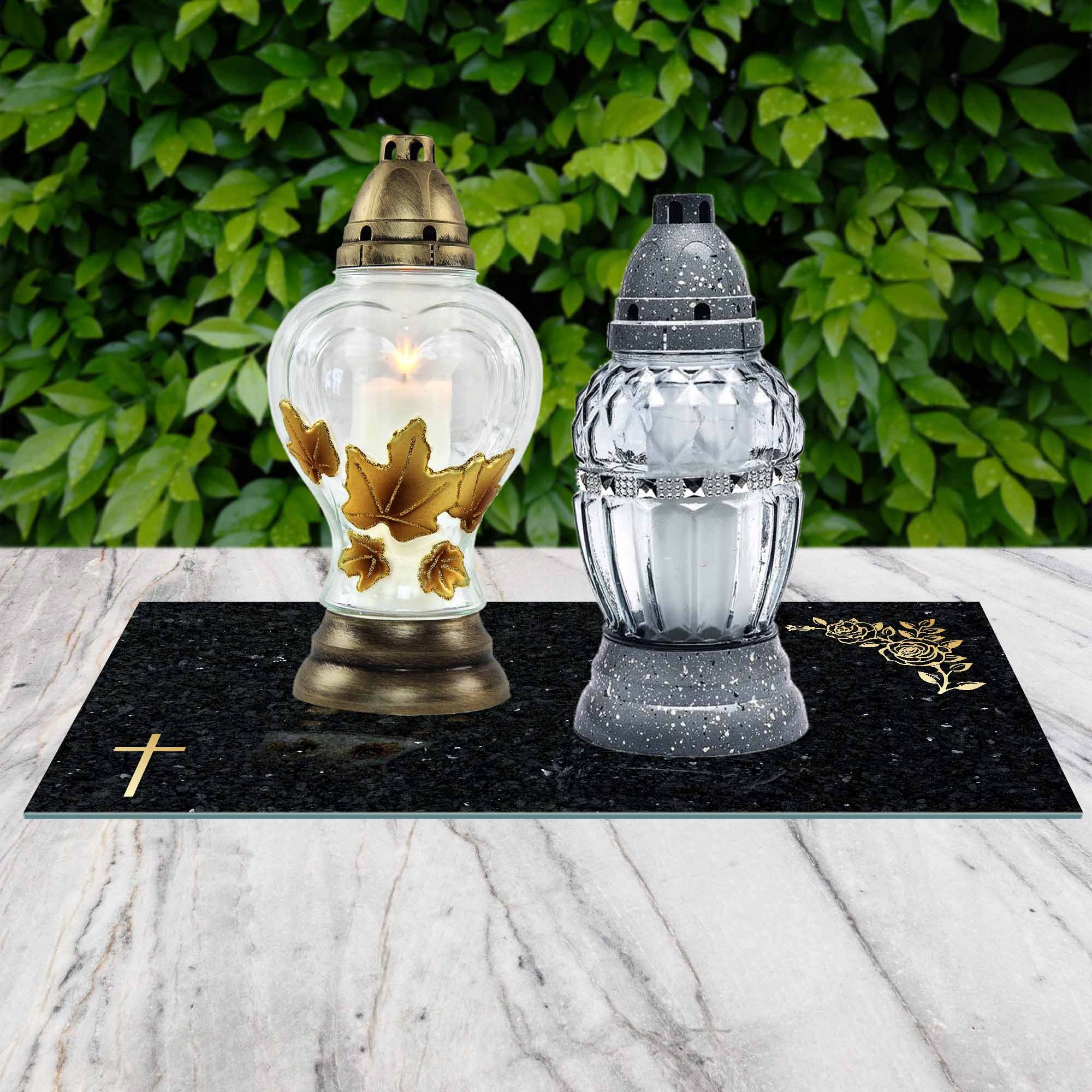 SZKLANA PODSTAWKA POD ZNICZE 60x30cm 495d Szerokość produktu 60 cm