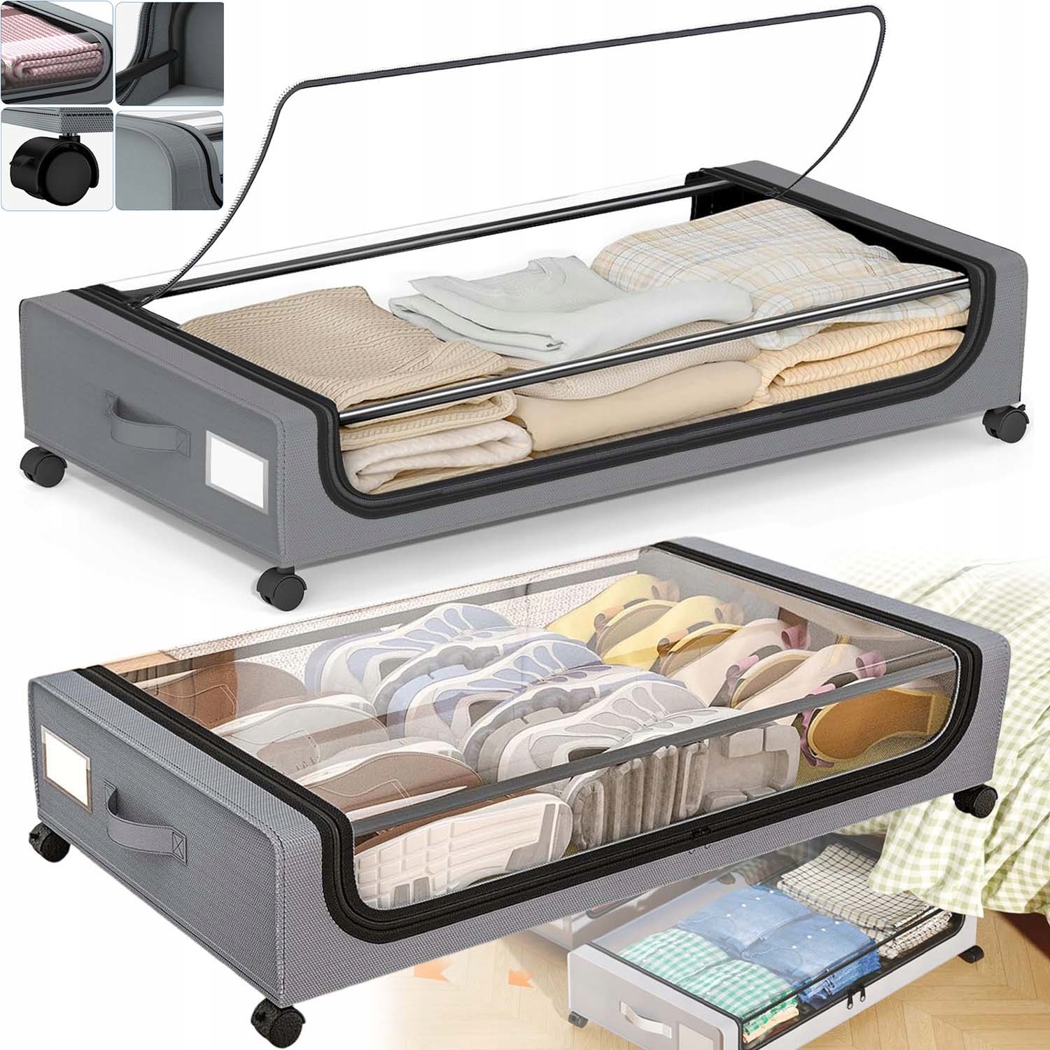 Organizér Pouzdro Na Oblečení Povlečení Přikrývka Přikrývky Kontejner Hračky Velký