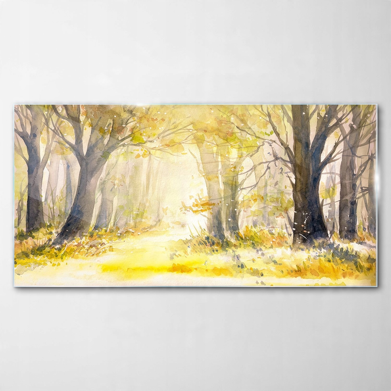 

Hartowany Obraz Szklany Lato Las Akwarele 140x70