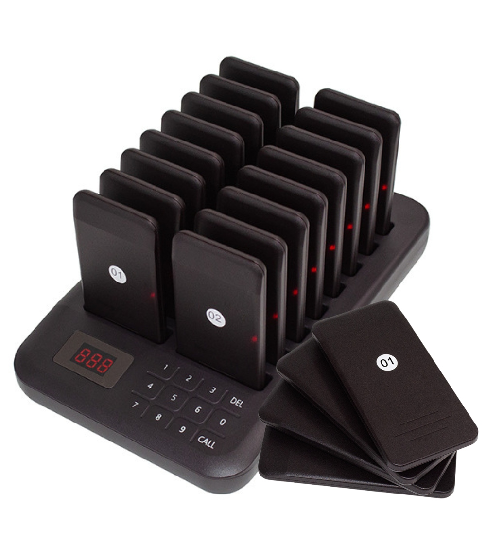 Bezprzewodowy Przywoływacz Klientów Pager Restauracjyjny 500M TD157 16 szt