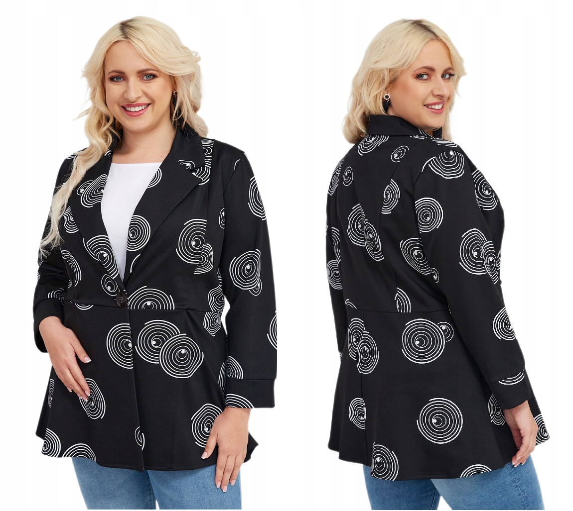 Sako Elegantní Vypasované sako Plus S