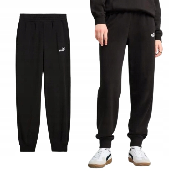 Dámské volné tepláky Puma 682458 01 vysoký pas, černé, velikost S