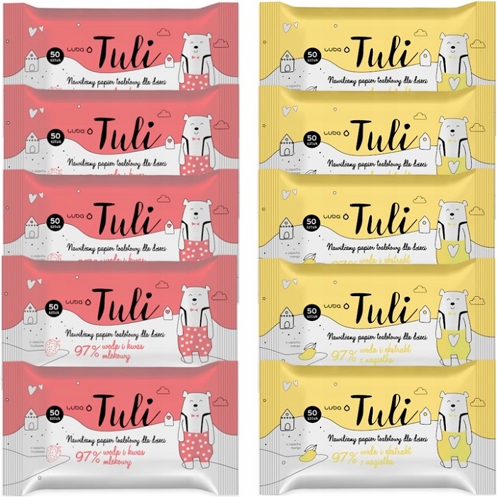 

Luba Nawilżany Papier Toaletowy dzieci Tuli MIX