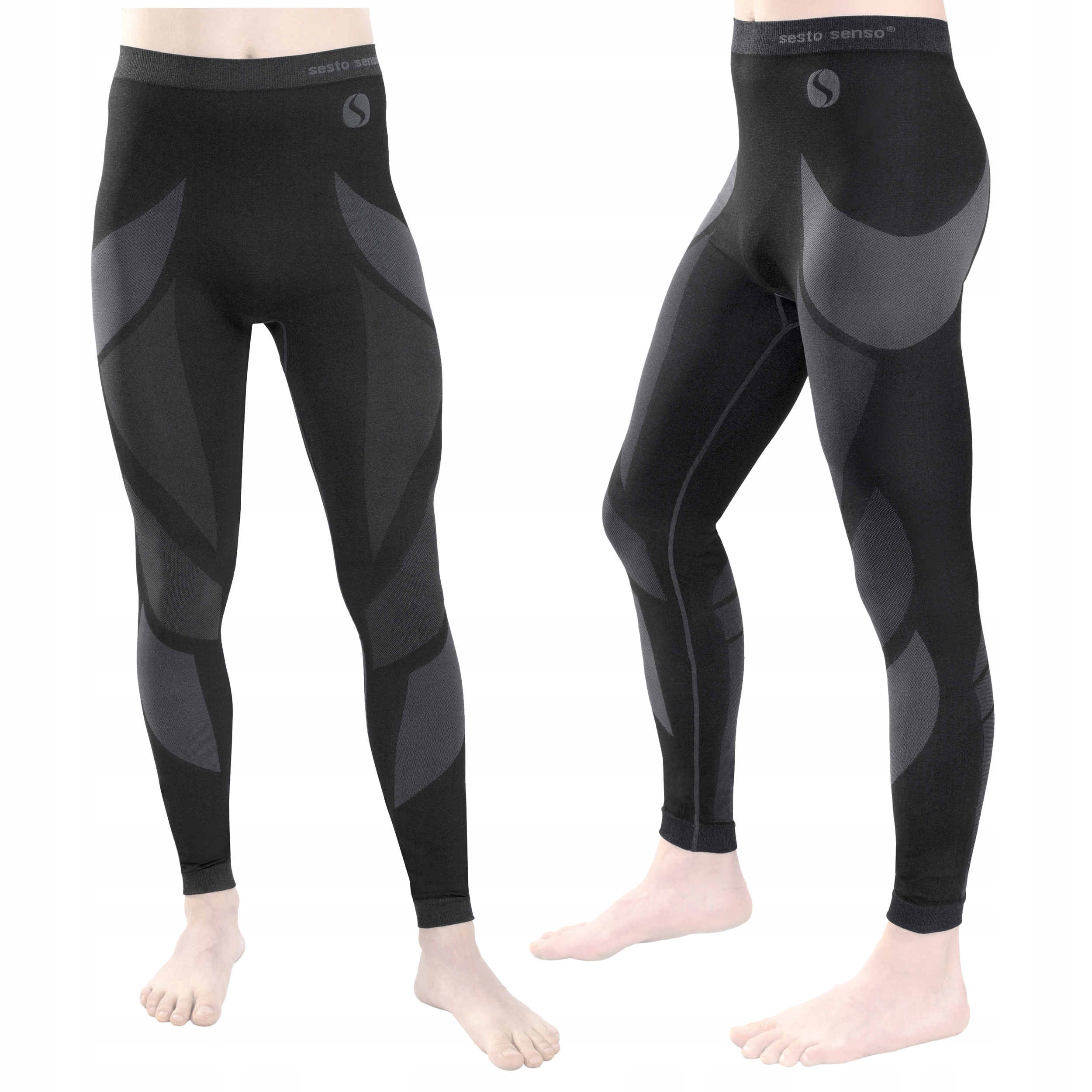 Leginsy termoaktywne CZARNY SESTO SENSO, M