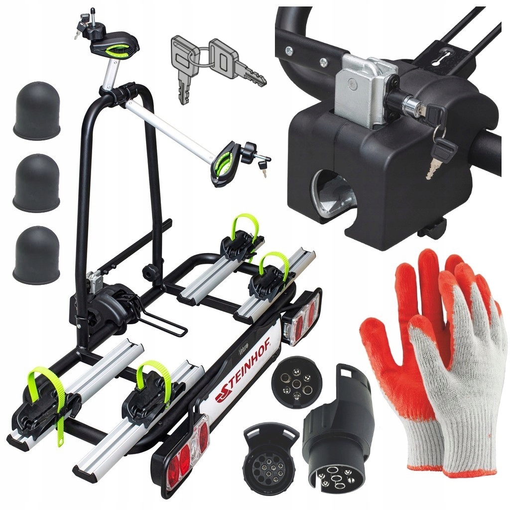 STEINHOF VETURO E BAGAŻNIK UCHYLANY NA HAK HOLOWNICZY 60KG 2 II + e ROWERY