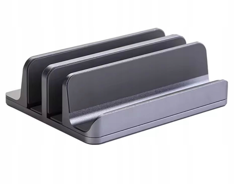 Stojan hliníkový Šedý Vazio Notebook MacBook Tablet iPad 4 Sloty (N17-4-G)