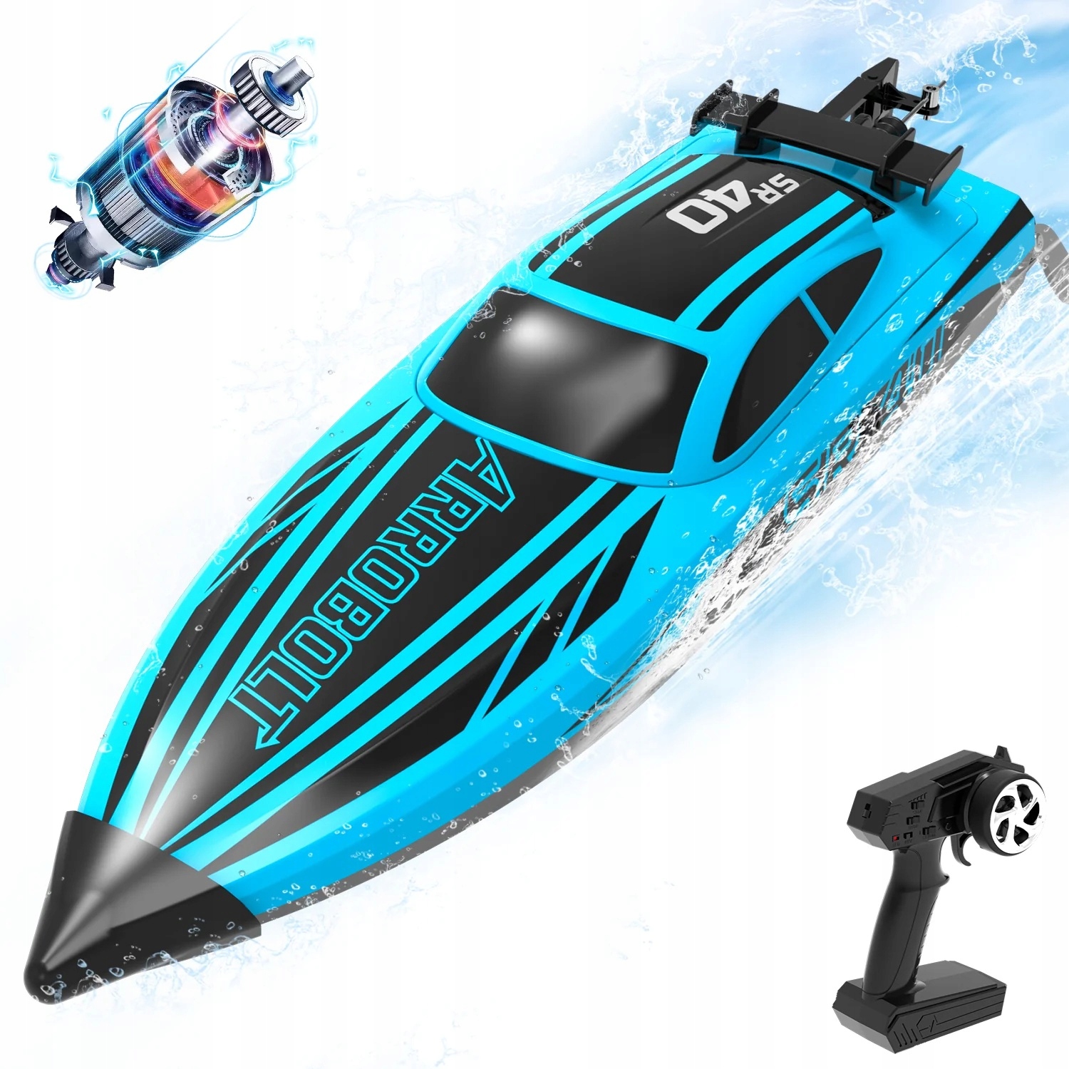Volantex Rc Arrobolt SR40 motorový člun 797-5 Rtr bezkartáčový modrý