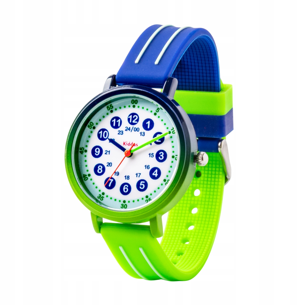 Kiddus dětské hodinky Time Teacher Gradient Blue Green