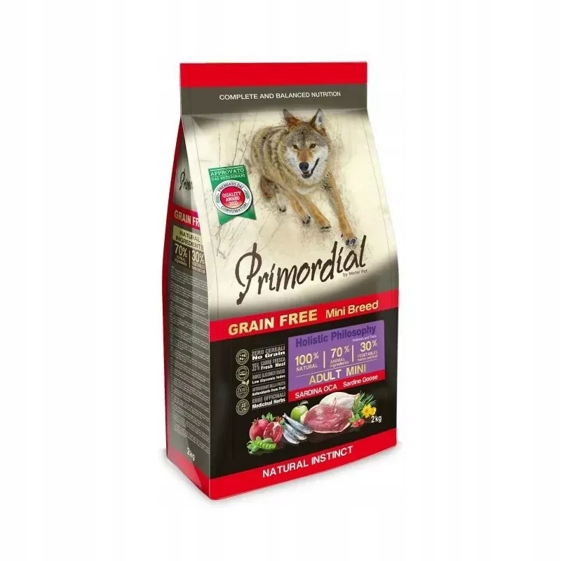 Primordial Grain Free Dog Mini Adult Sardine&goose 6KG