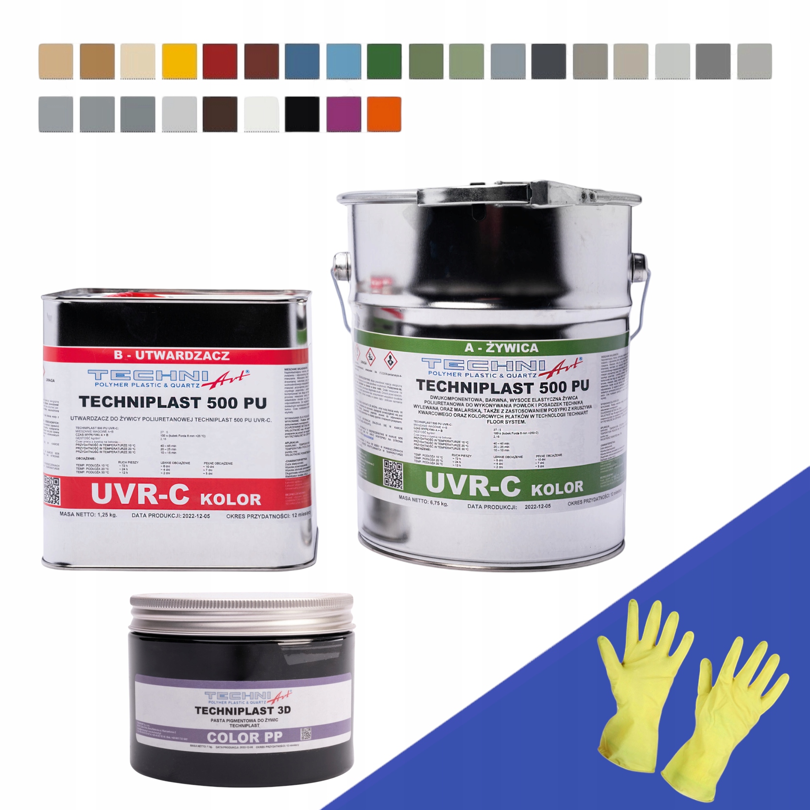 Techniplast 500 Uvr-c Polyuretanová pryskyřice barvená 8 kg