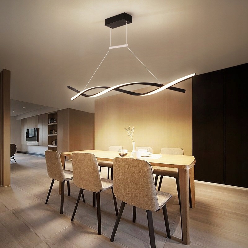 Lampa wisząca LED długa nad stół nowoczesna 90cm Kolekcja SANTIAGO