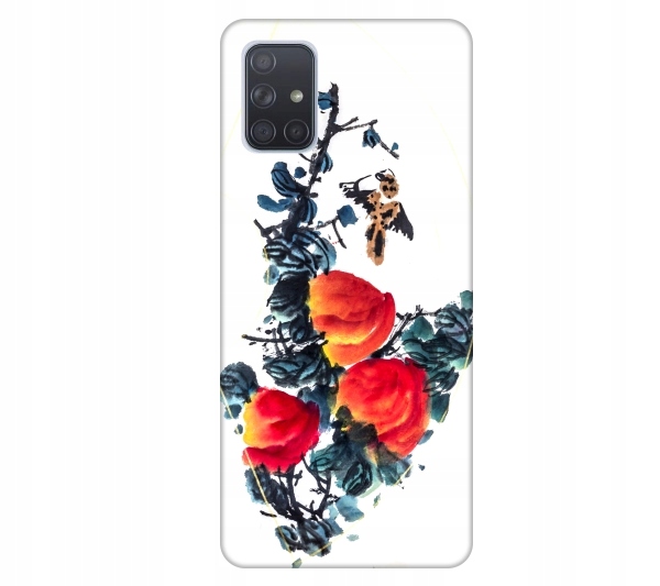 

Etui wzory do Samsung Galaxy A71 Kwiaty akwarela c