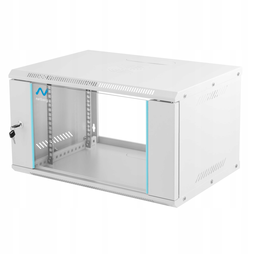 Szafa szafka Rack 19" 6U Netberg Basic Wisząca 600x400mm szara