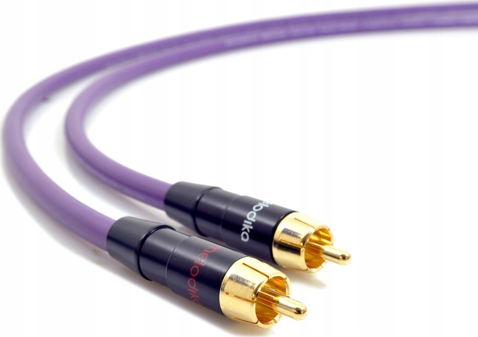 Kabel Melodika Rca (Cinch) x2 Rca (Cinch) x2 1.5m fioletowy