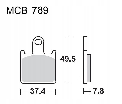 Klocki hamulcowe TRW MCB789SV KAWASAKI