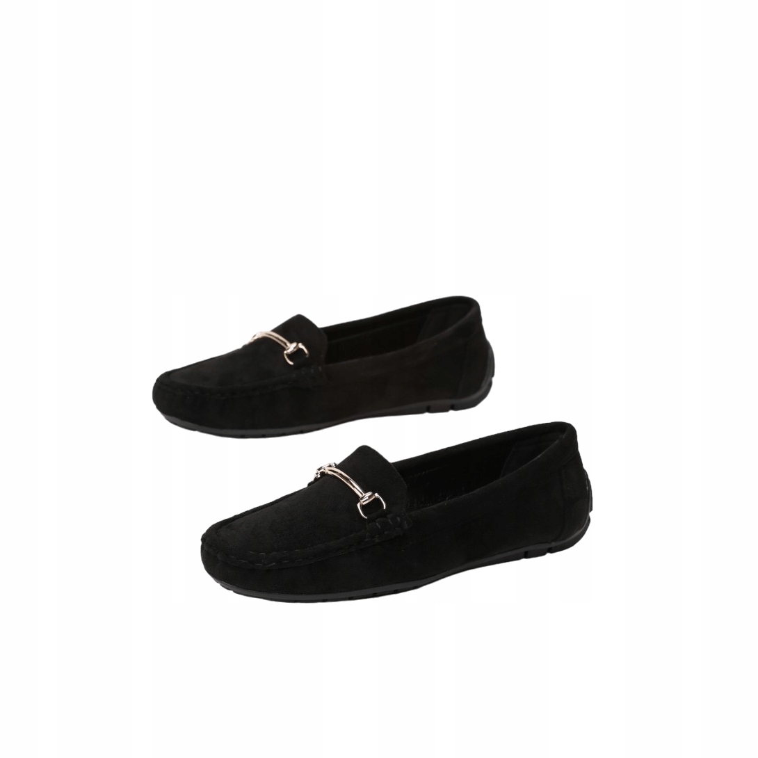 Czarne Mokasyny Damskie Alicja 37