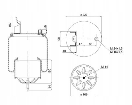 MIECH VOLVO FH FH II FH12 FM TYŁ L/P KOMPLETNY Producent części Inny