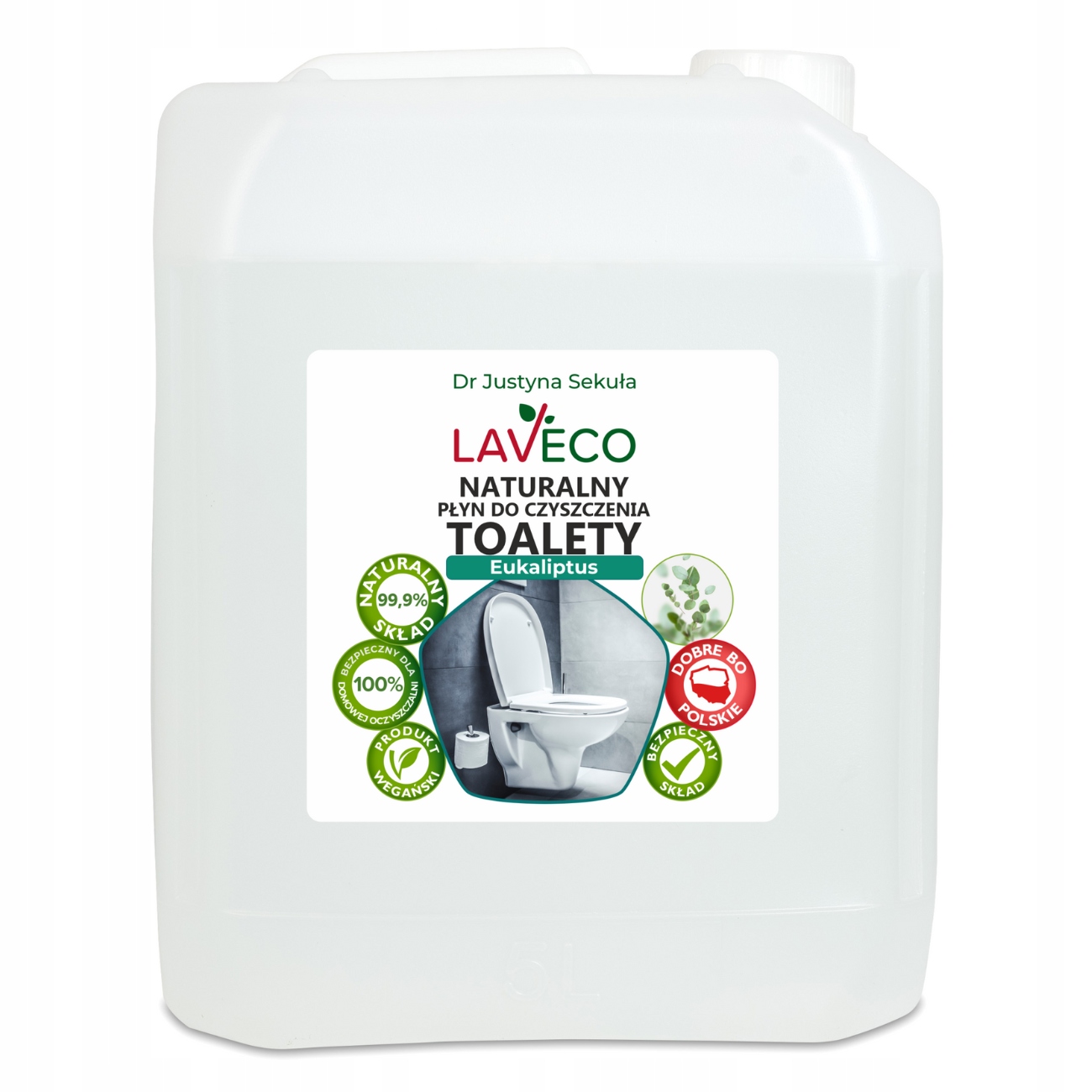 Laveco Přírodní čisticí prostředek na toaletu Wc 5 l